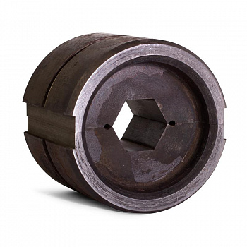 Матрица с шестигранным профилем обжима для пресса гидравлического ПГ-60 тонн при опрессовке стальных составляющих зажимов на ВЛ МШ-27,0-С/60т