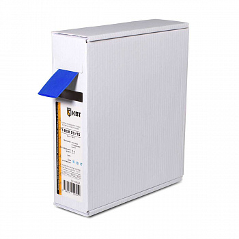 Термоусадочная синяя трубка в компактной упаковке по 10 метров (Т-бокс) Т-BOX-8/4, син